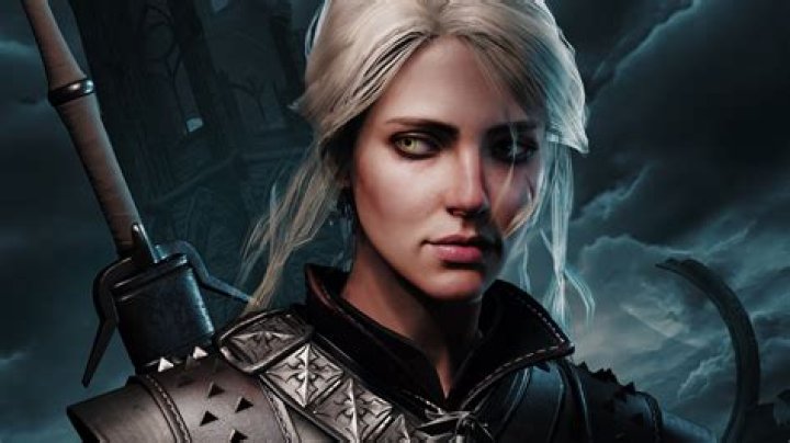 A image of Ciri with yellow witcher eyes