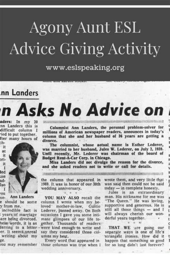 agony aunt
