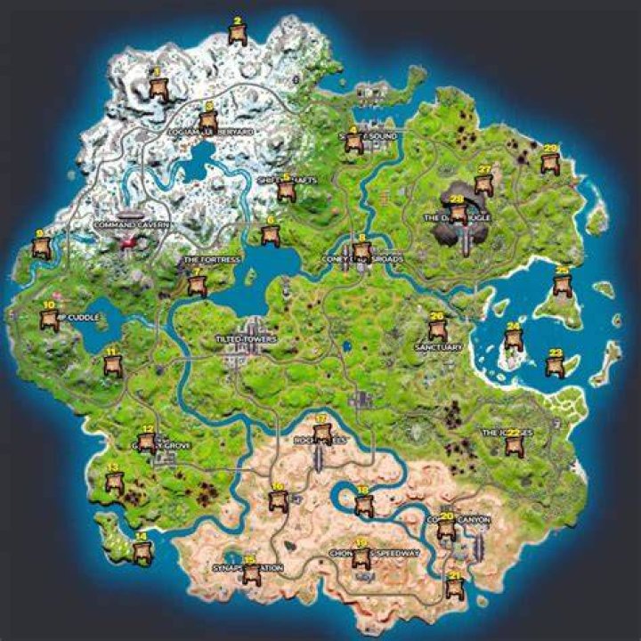 All bounty board locations in the game
