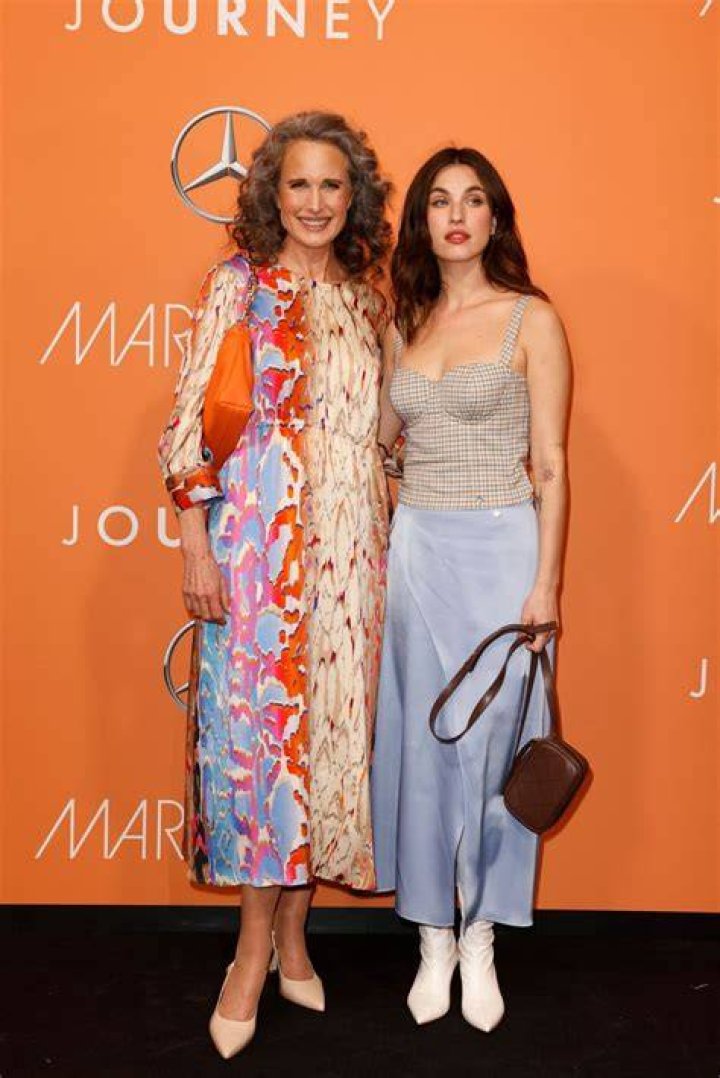 Andie MacDowell standing next to Sadie Laflamme-Snow in the new series 'The Way Home,' available to stream on Hallmark movies now