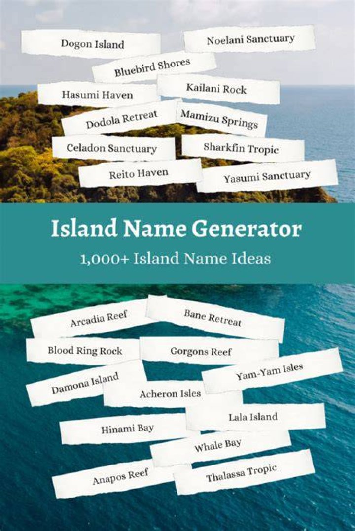 Best Island Name Ideas and Generator