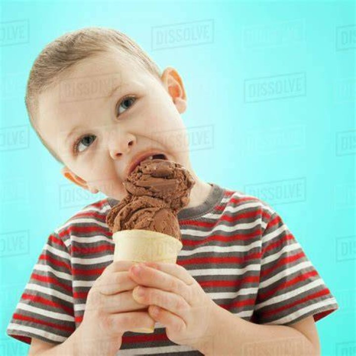 Boy Eating Ice Cream