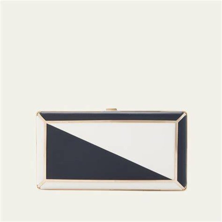Callas Bicolor Leather Clutch Bag Callas Bicolor Leather Clutch Bag