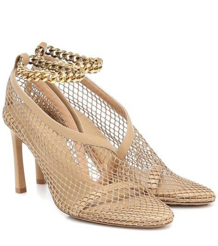 Carola 80 leather-trimmed mesh and canvas wedge espadrilles Carola 80 leather-trimmed mesh and canvas wedge espadrilles