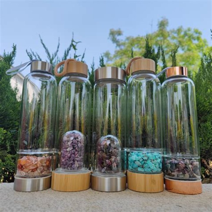 crystal water bottle