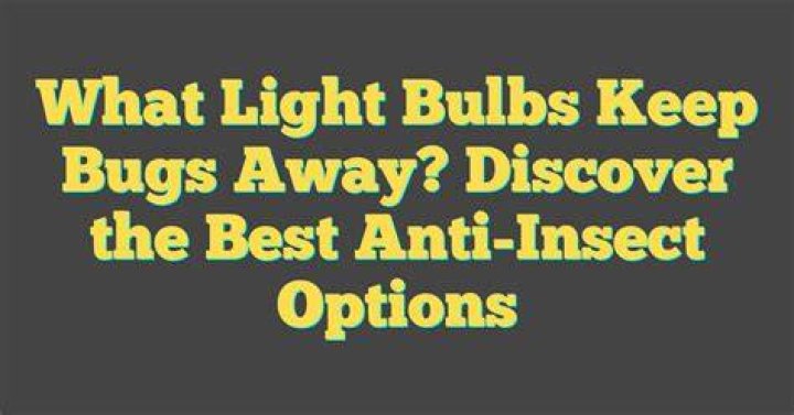 Do bug lights keep bugs away?