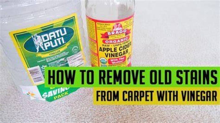 Does vinegar remove bleach stains from carpet?
