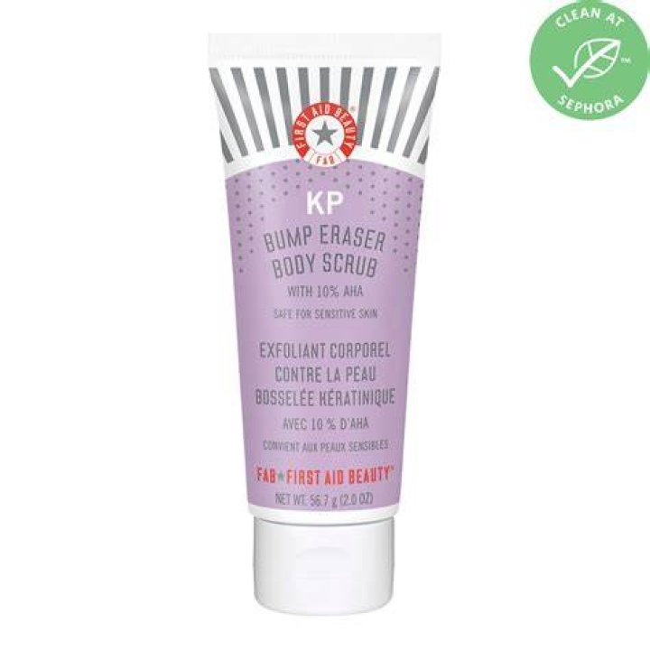 first aid beauty kp bump eraser body scrub with 10 aha