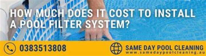 How much do pool filter systems cost?