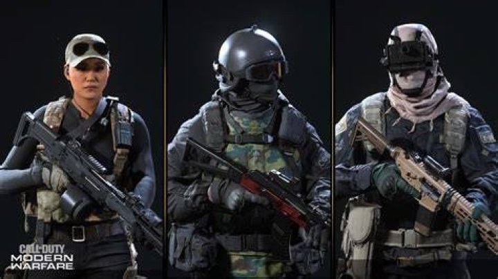 Image showing three Warzone operators standing