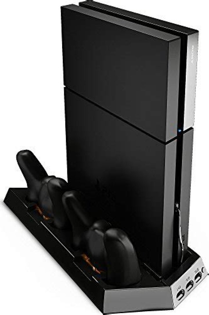 Is it safe to stand a PS4 vertically?