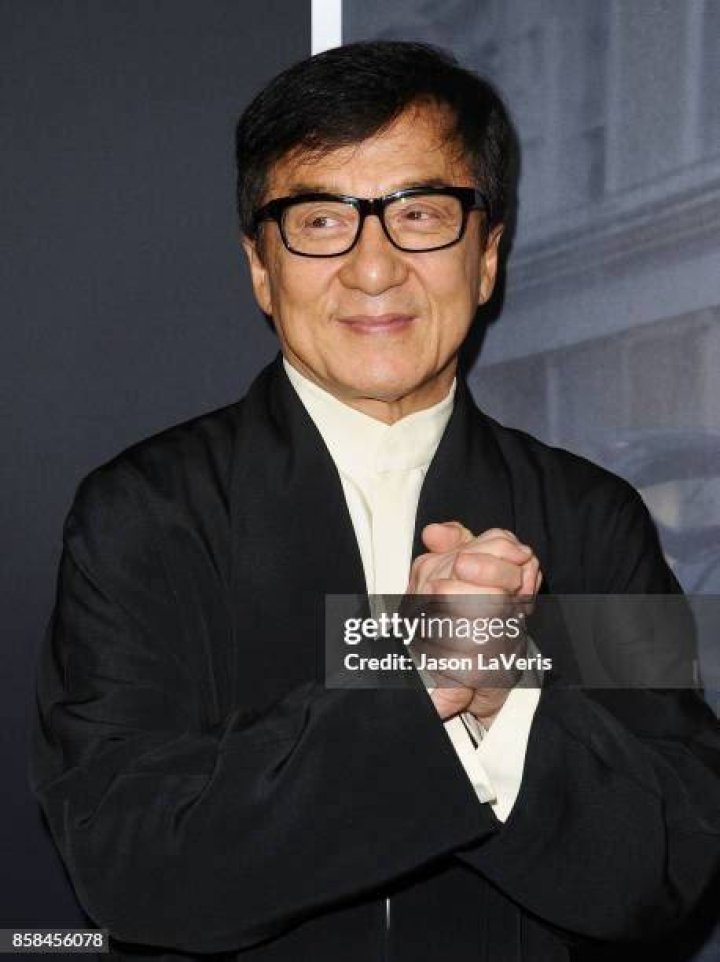 Jackie Chan attends the 2017 Vanity Fair Oscar Party on February 26, 2017, in Beverly Hills, California.
