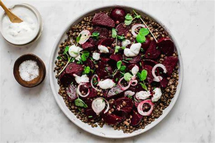 Lentils with Roasted Beets and Carrots