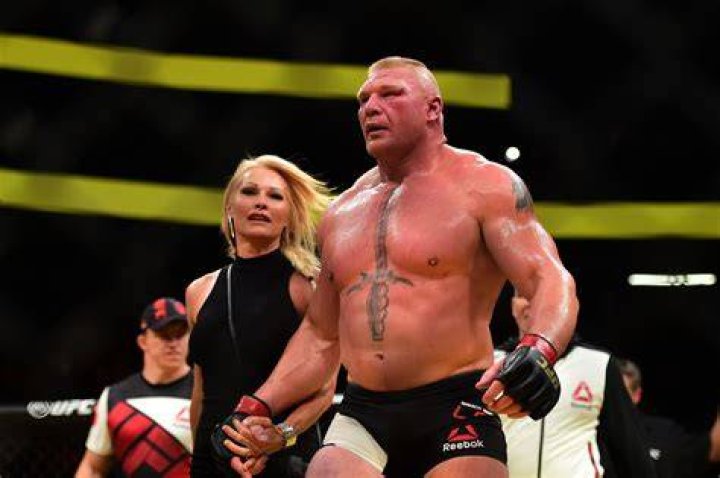 Lesnar with His Wife Sable
