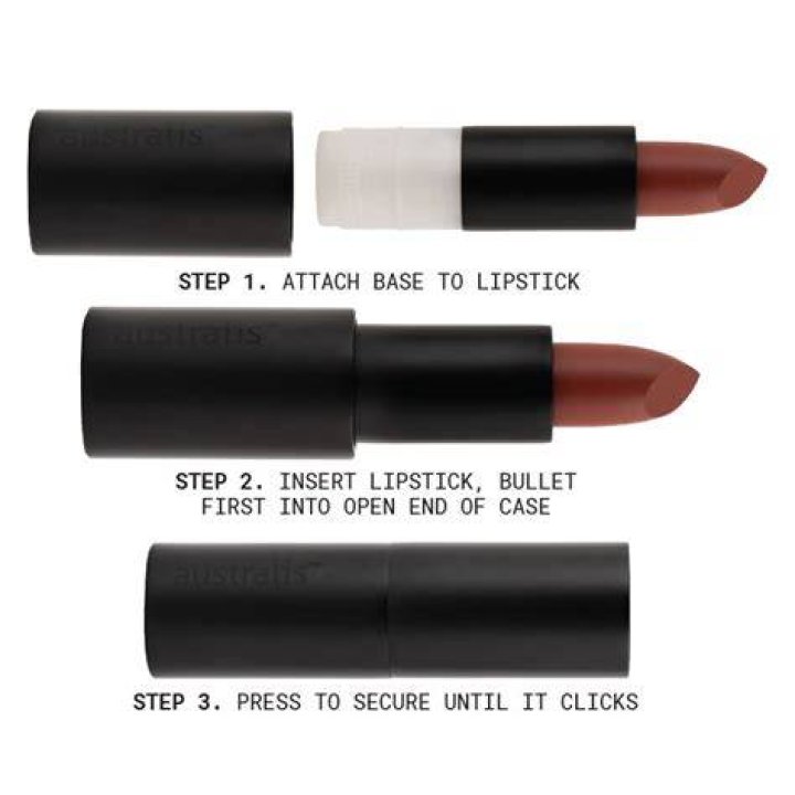 Lipstick with Refillable Case in Shade 77 Antwerp Vermil Lipstick with Refillable Case in Shade 77 Antwerp Vermil