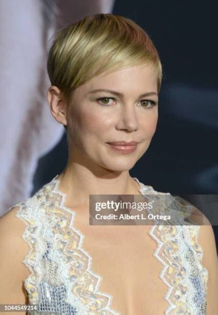 Michelle Williams <p>Michelle Williams arrives at Comic-Con International wearing a printed dress with pink sandals, July 2012.</p>