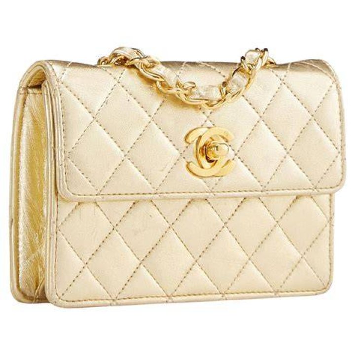 Metallic Lambskin Quilted Micro Flap Silver Metallic Lambskin Quilted Micro Flap Silver