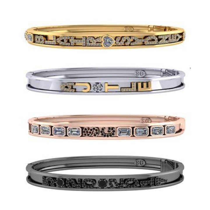 Mini Personalized Slider Bangle