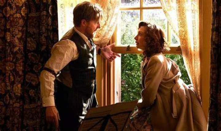 Mrs. Hall and Siegfried sharing a pint at the Drovers