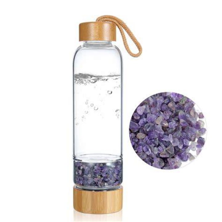Natural Gemstone Water Bottle