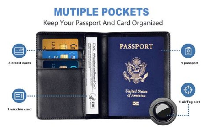 Passport and Vaccine Card Holder Combo Passport and Vaccine Card Holder Combo