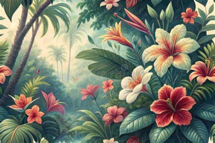 Plus Enchanted Garden Tropical Floral Underwire Bra Plus Enchanted Garden Tropical Floral Underwire Bra
