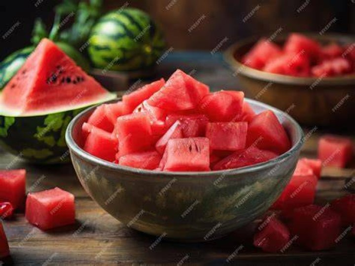 preview for This Watermelon Bowl Is Stuffed To The Brim With...Noodles!