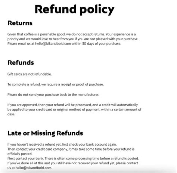 Refund Options