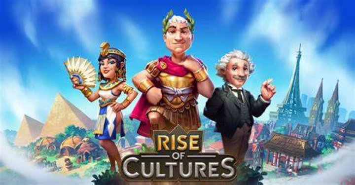 Screenshot from Rise of Cultures, showing two rival armies at battle
