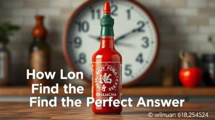 Sriracha Good For How Long? (Perfect answer)