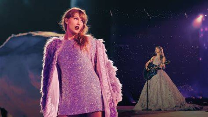Still from Taylor Swift's music video for "Christmas Tree Farm"
