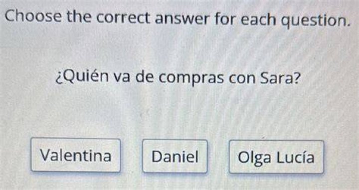 What Does Valentina Do? (Correct answer)
