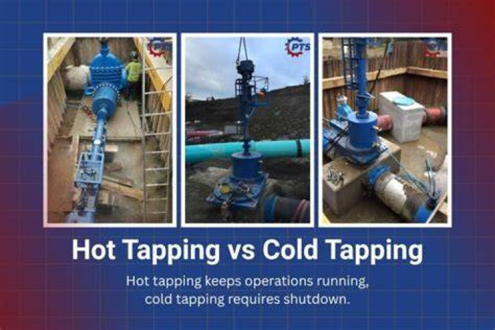 What is the difference between hot tapping and cold tapping?