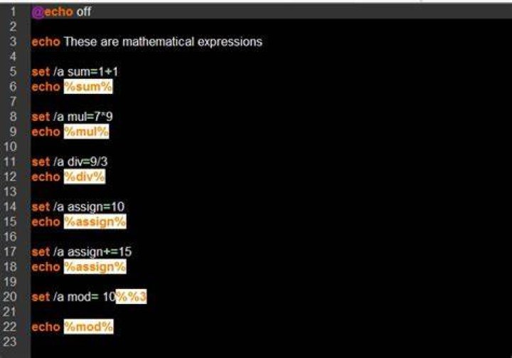 What programming language is used in batch files?