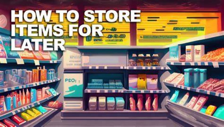 Where and How to store items for later